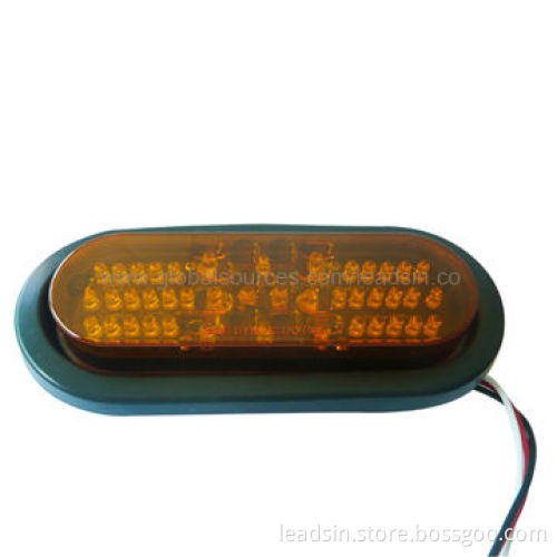6-inch Oval LED Turn Lamp with SAE, DOT Marks, 100% Waterproof